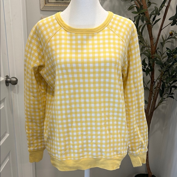 Draper James Yellow Gingham Women's Top - Picture 1 of 4